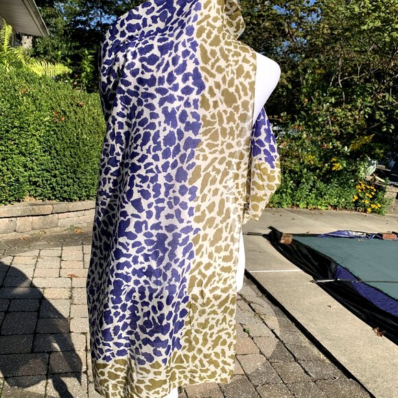 Vtg Square Animal Print Scarf - Picture 6 of 10